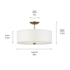 Shailene Semi Flush 3Lt