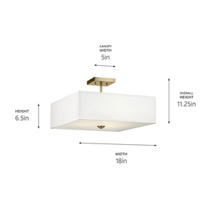 Shailene Semi Flush 3Lt