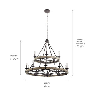 Taulbee Chandelier 15Lt