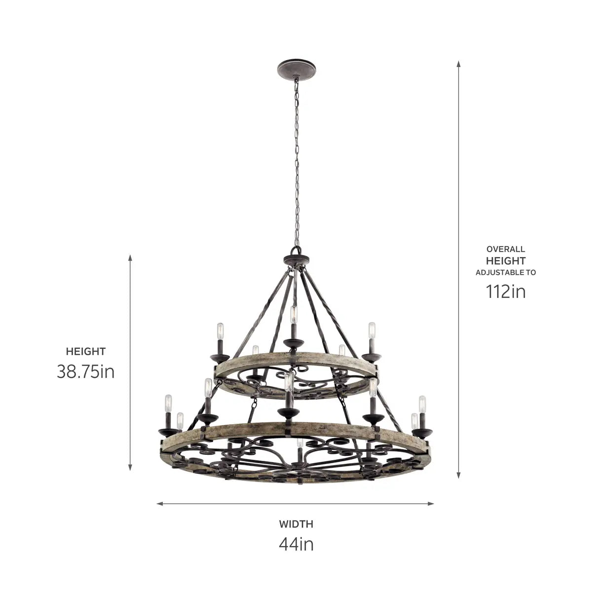 Taulbee Chandelier 15Lt