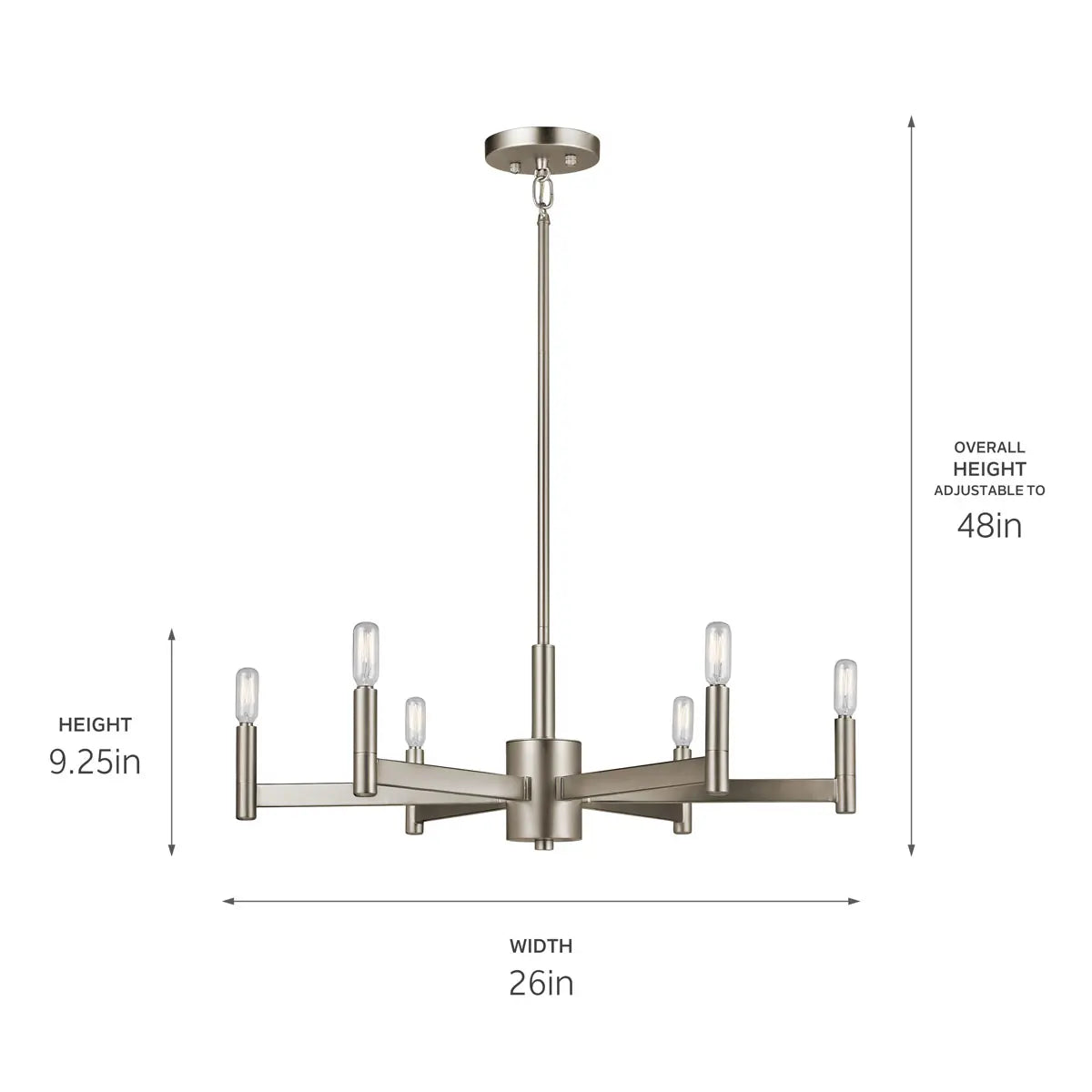 Erzo Chandelier 6Lt