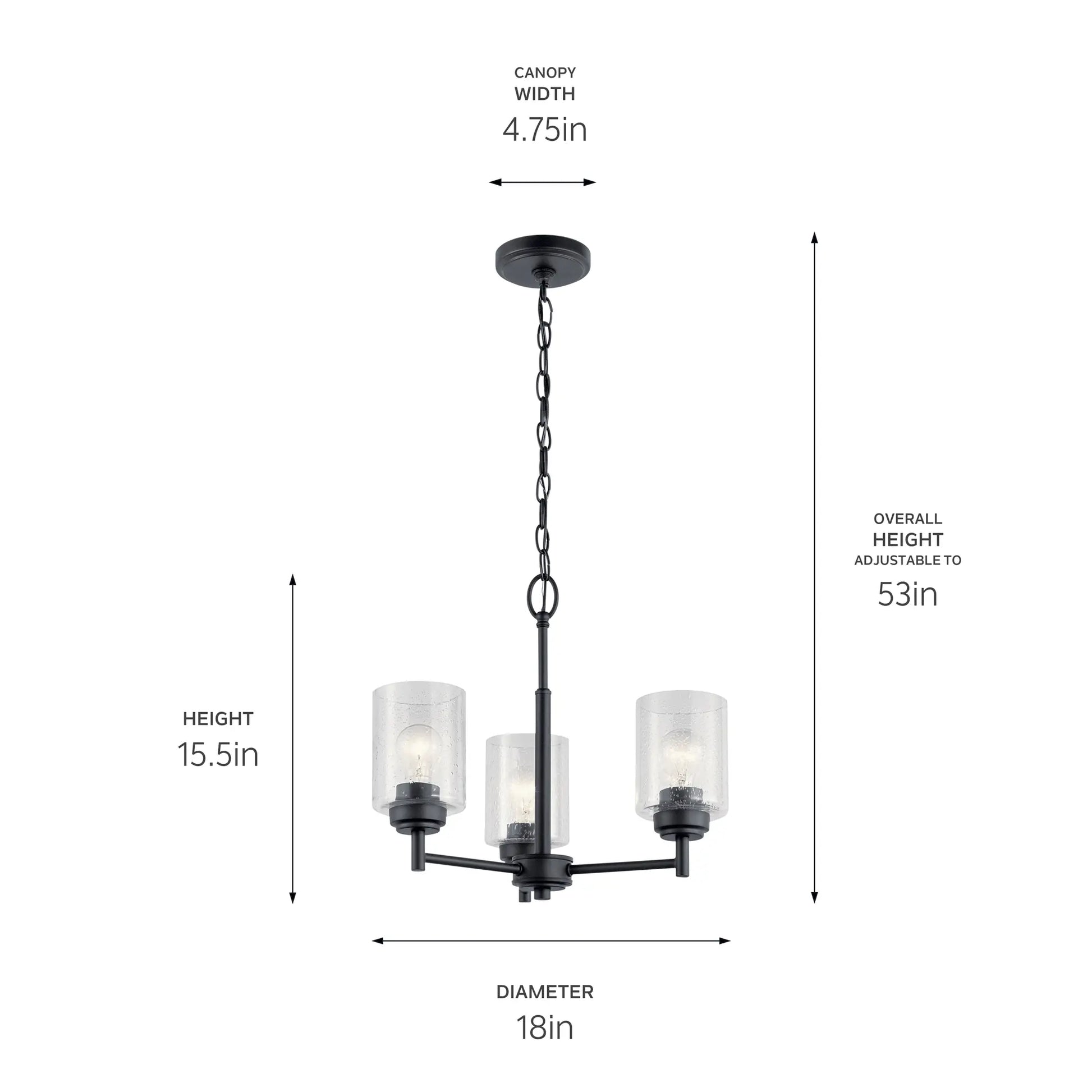 Winslow Mini Chandelier 3Lt