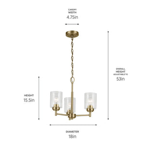 Winslow Mini Chandelier 3Lt