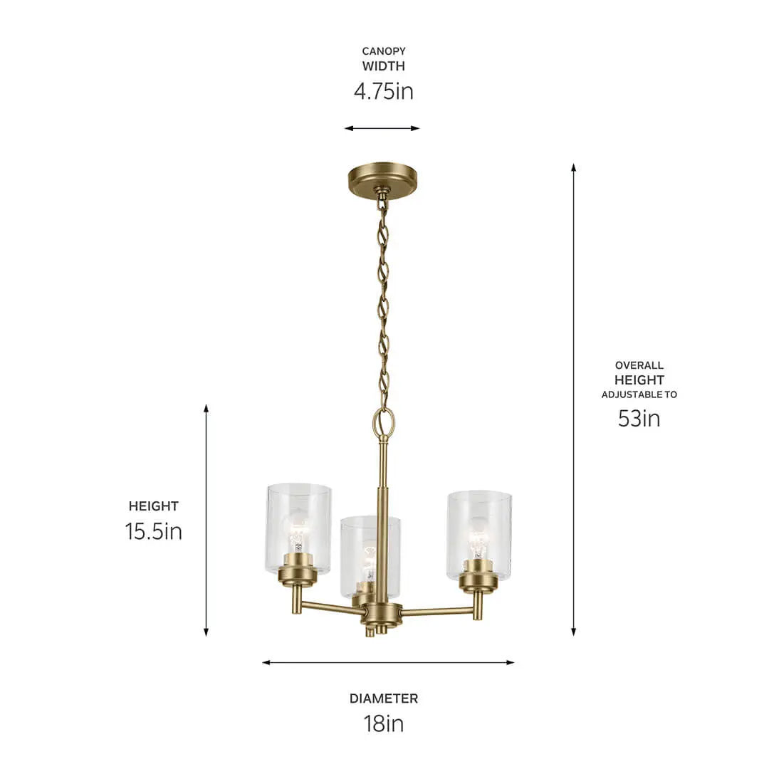 Winslow Mini Chandelier 3Lt