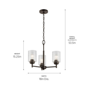 Winslow Mini Chandelier 3Lt