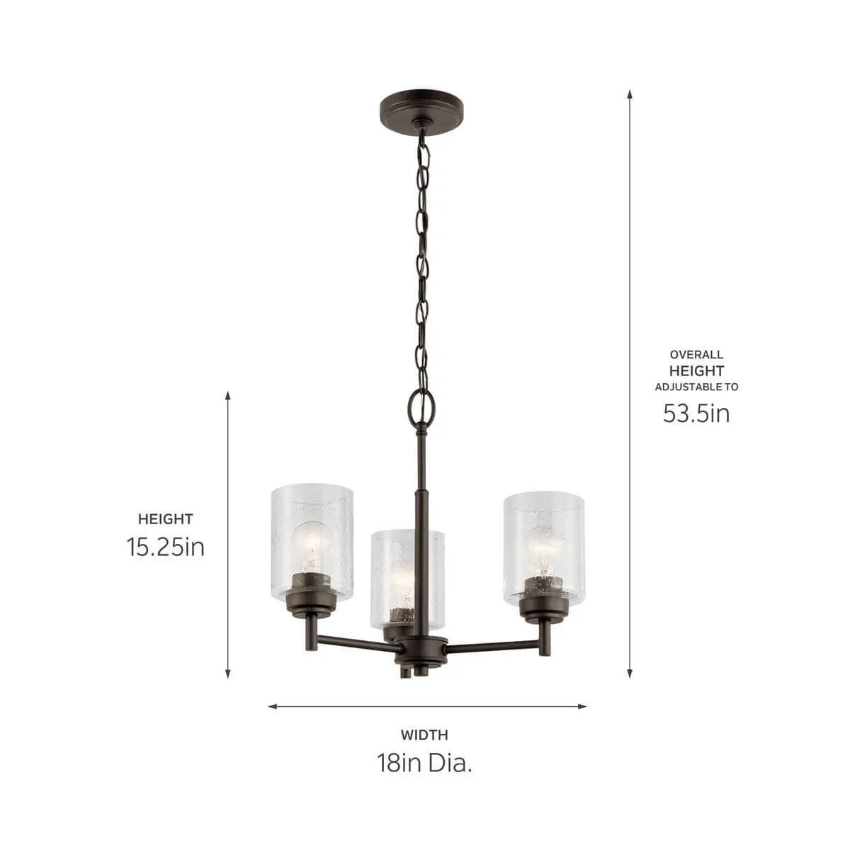 Winslow Mini Chandelier 3Lt