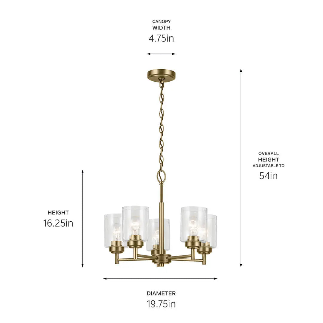 Winslow Chandelier 5Lt
