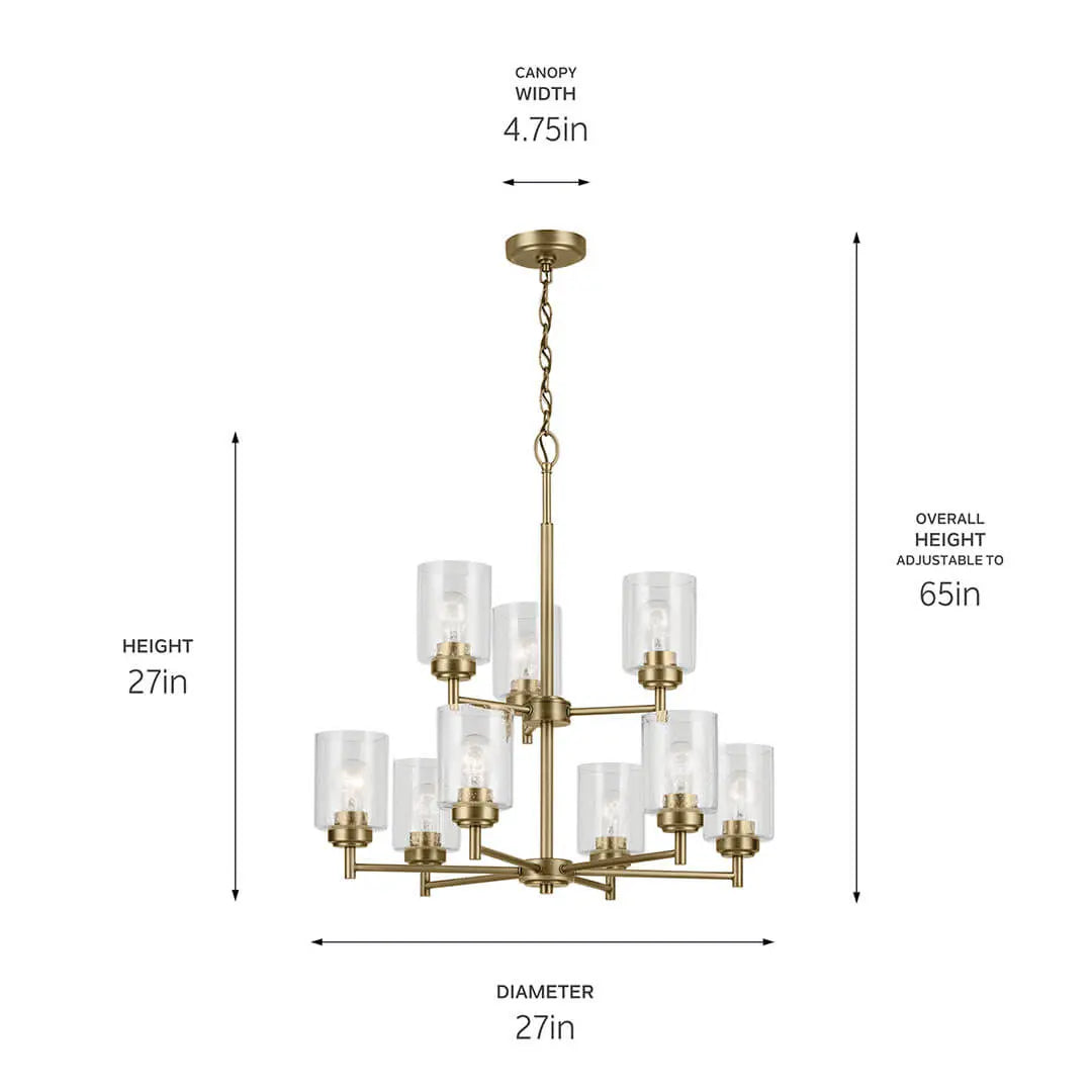 Winslow Chandelier 9Lt