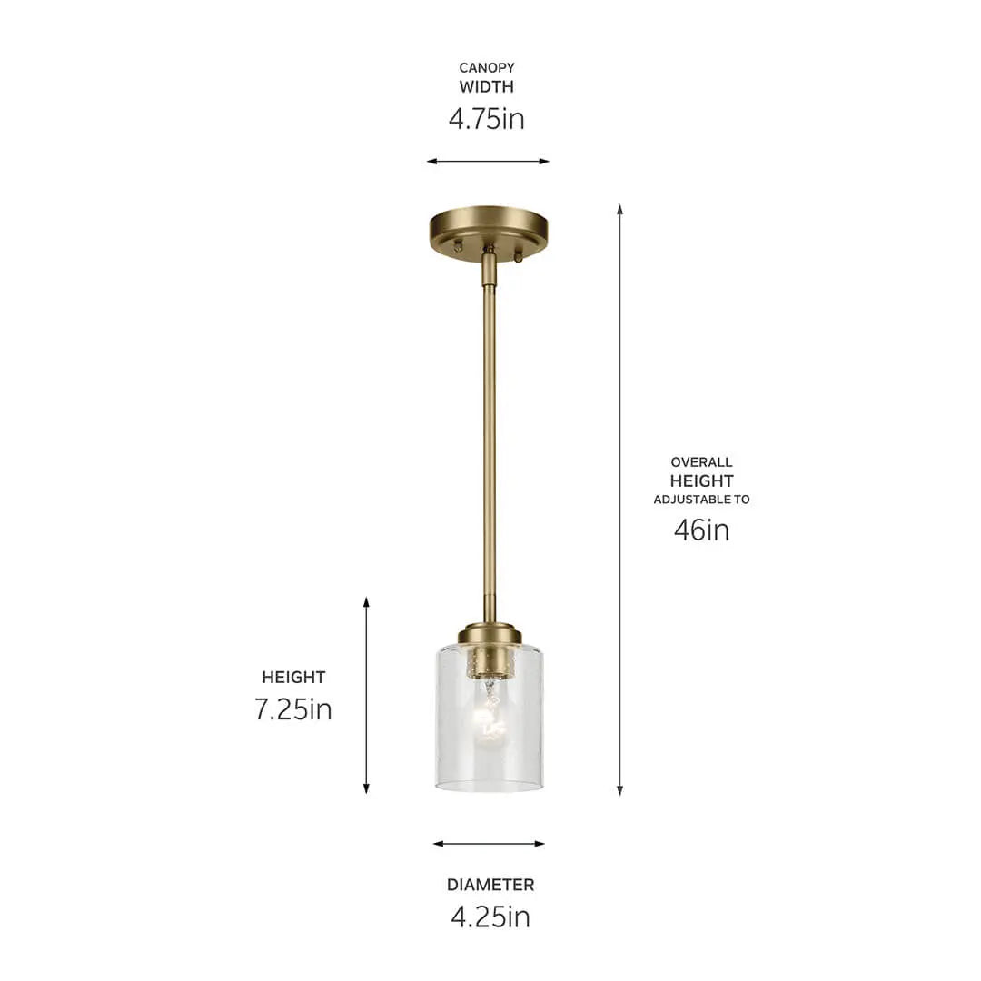Winslow Mini Pendant 1Lt