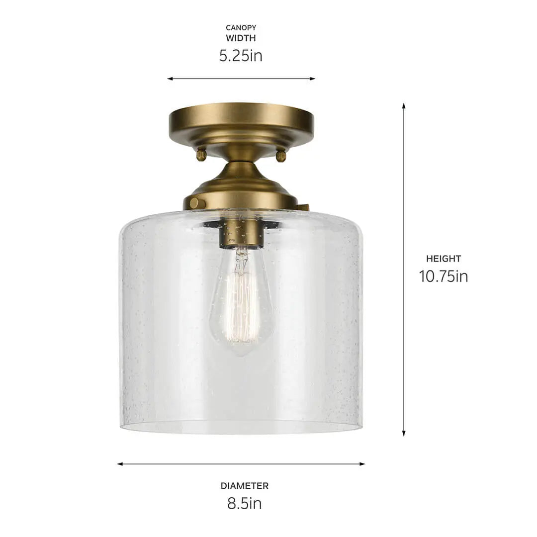 Winslow Semi Flush 1Lt
