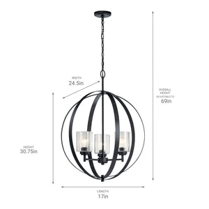 Winslow Chandelier 3Lt