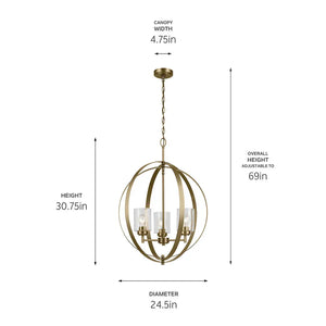 Winslow Chandelier 3Lt
