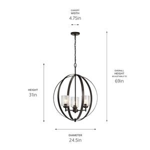 Winslow Chandelier 3Lt