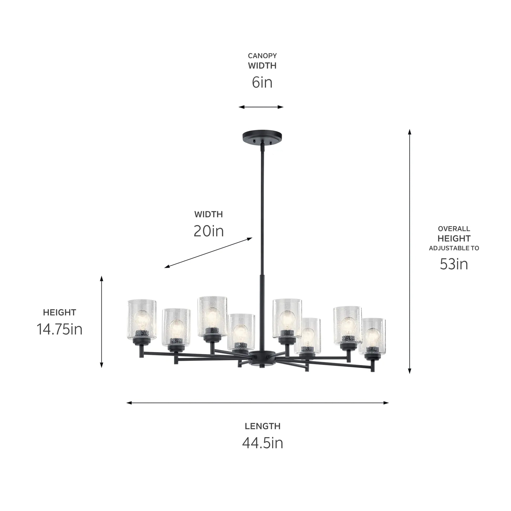 Winslow Chandelier 8LT