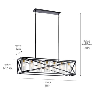 Moorgate Linear Chandelier 7Lt