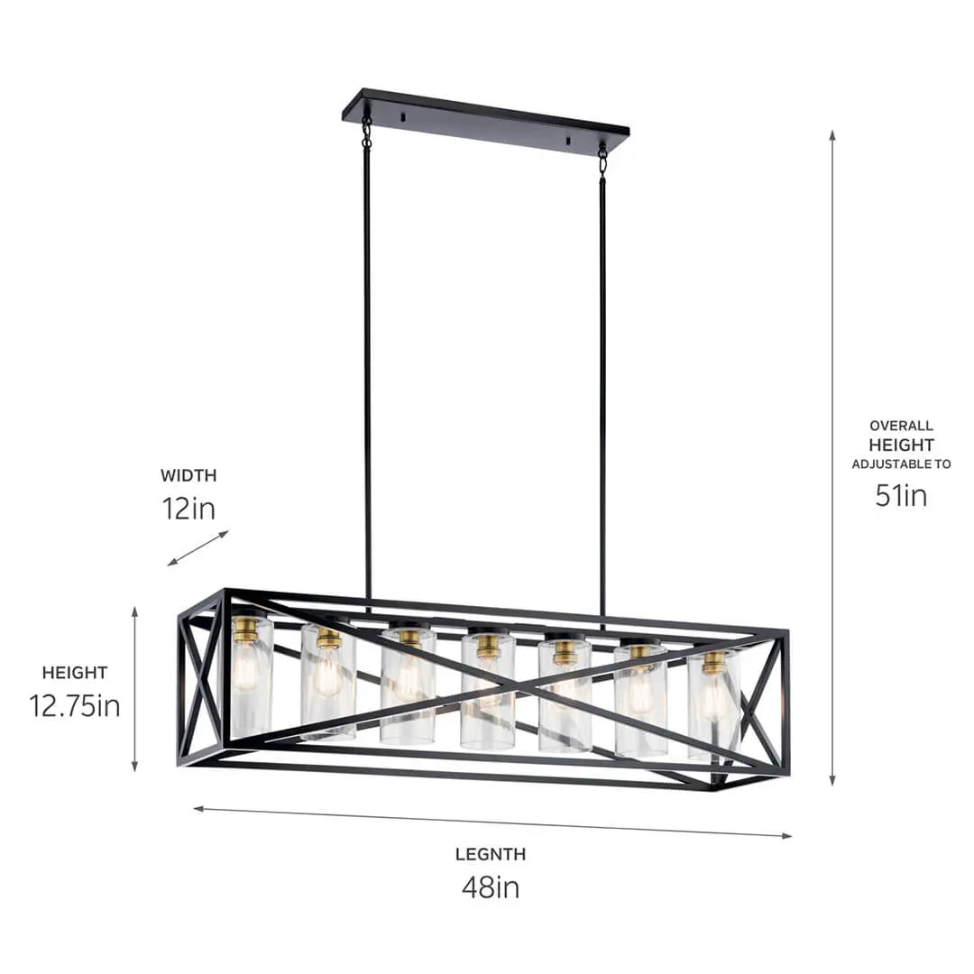 Moorgate Linear Chandelier 7Lt