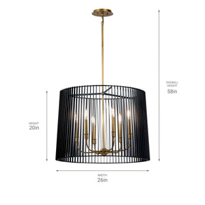 Linara Chandelier/Pendant 6Lt