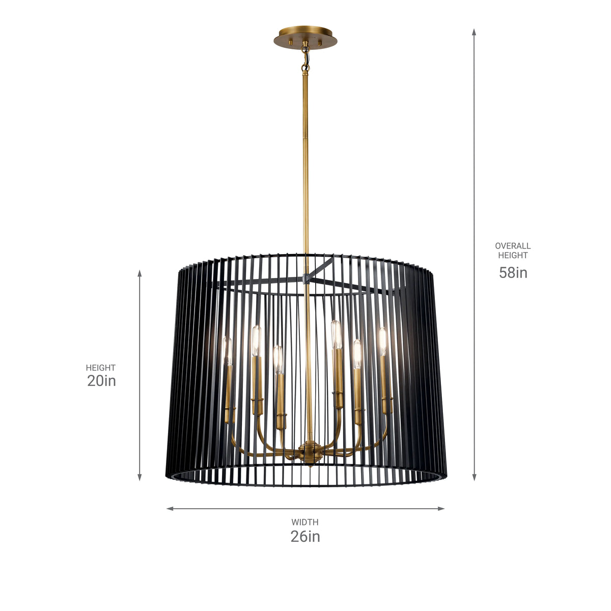 Linara Chandelier/Pendant 6Lt