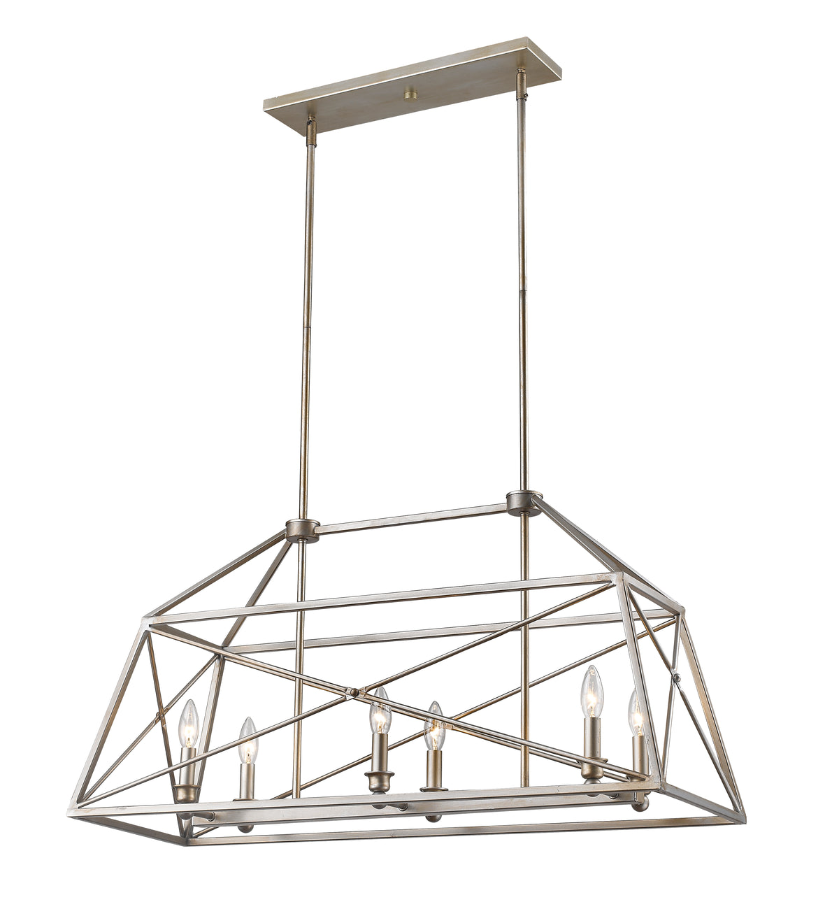 Trestle 6 Light Linear Chandelier