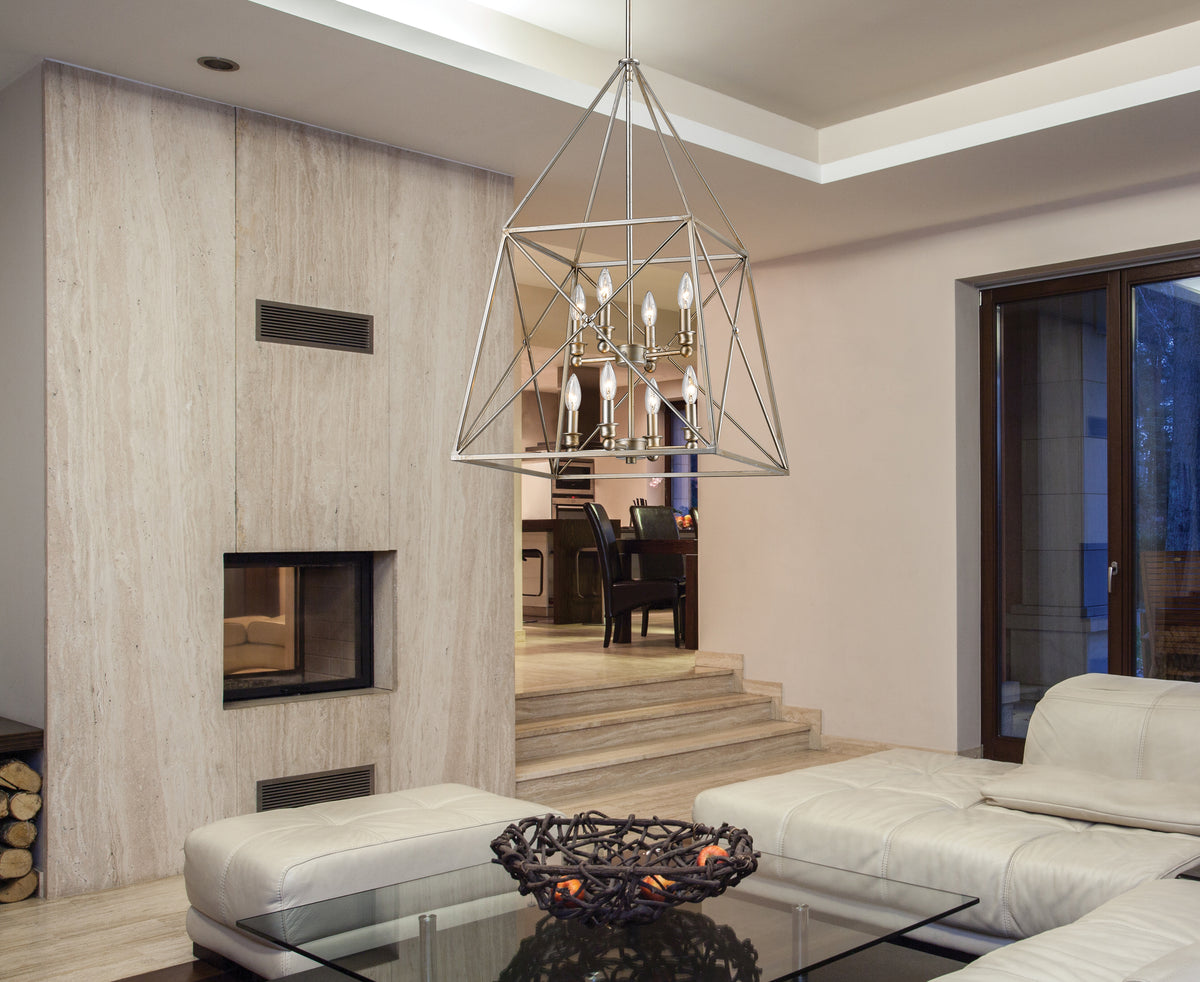 Trestle 8 Light Chandelier