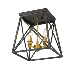 Trestle 3 Light Flush Mount