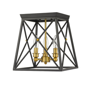 Trestle 3 Light Flush Mount
