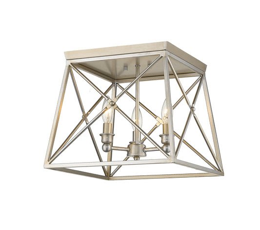 Trestle 3 Light Flush Mount