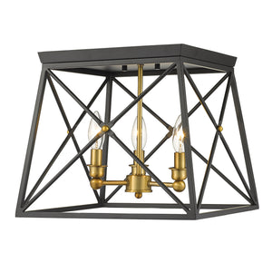 Trestle 3 Light Flush Mount