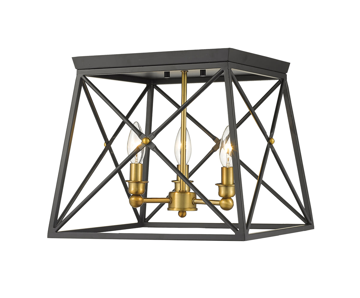 Trestle 3 Light Flush Mount