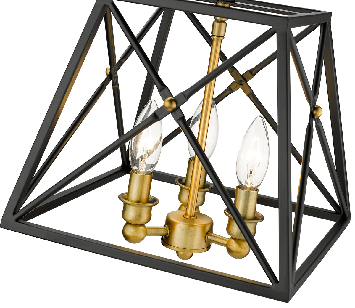 Trestle 3 Light Semi Flush Mount