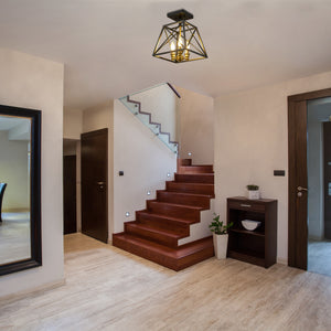 Trestle 3 Light Semi Flush Mount