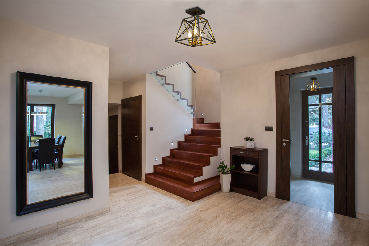 Trestle 3 Light Semi Flush Mount