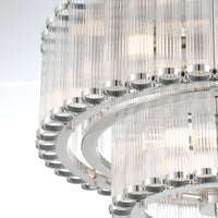 Glasbury 2-Tiers 9-Light 24" Flush Mount