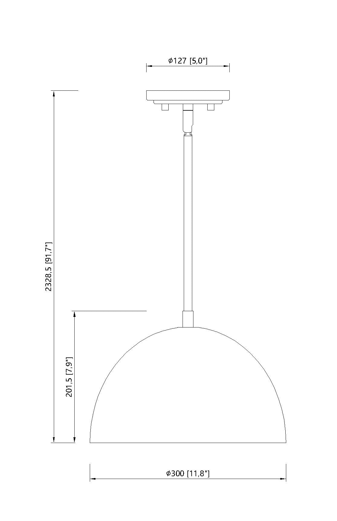 Vega 1 Light Pendant