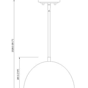 Vega 1 Light Pendant