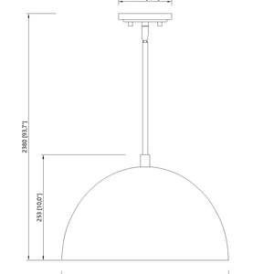 Vega 1 Light Pendant