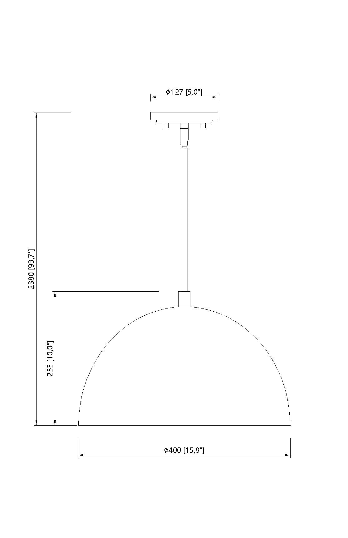 Vega 1 Light Pendant