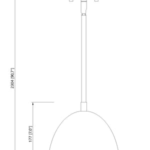 Vega 1 Light Pendant