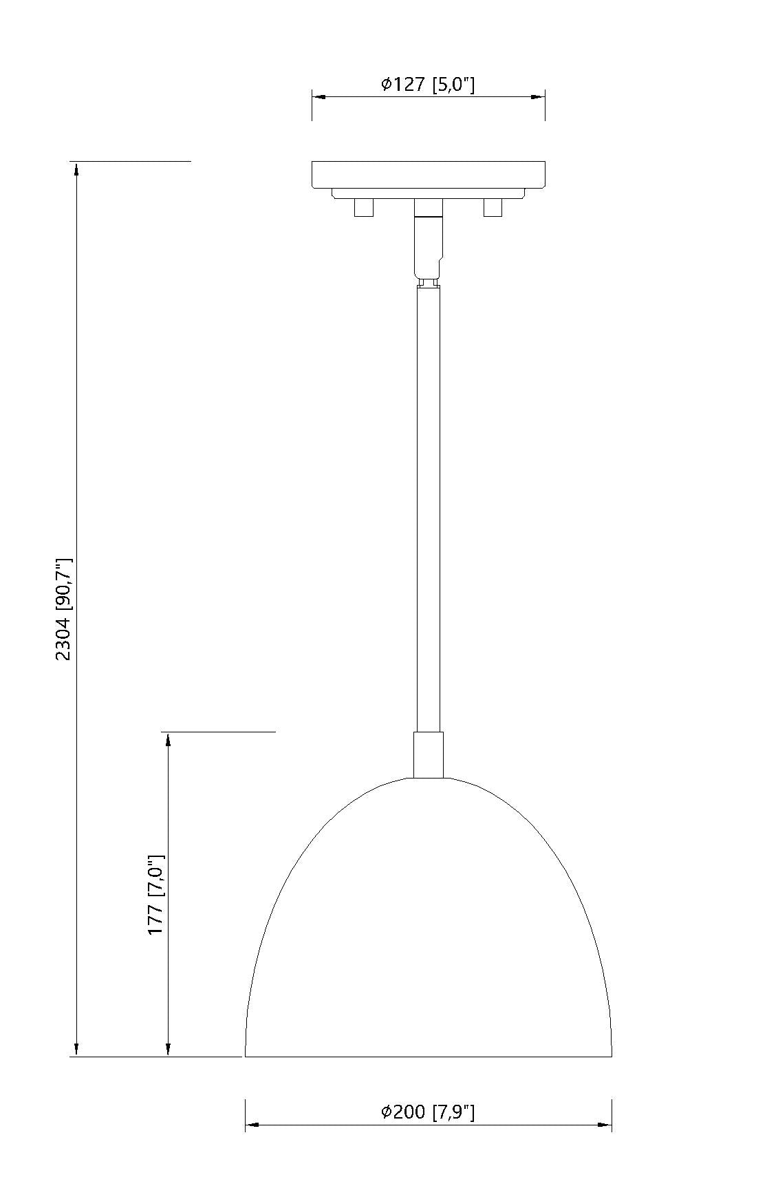 Vega 1 Light Pendant