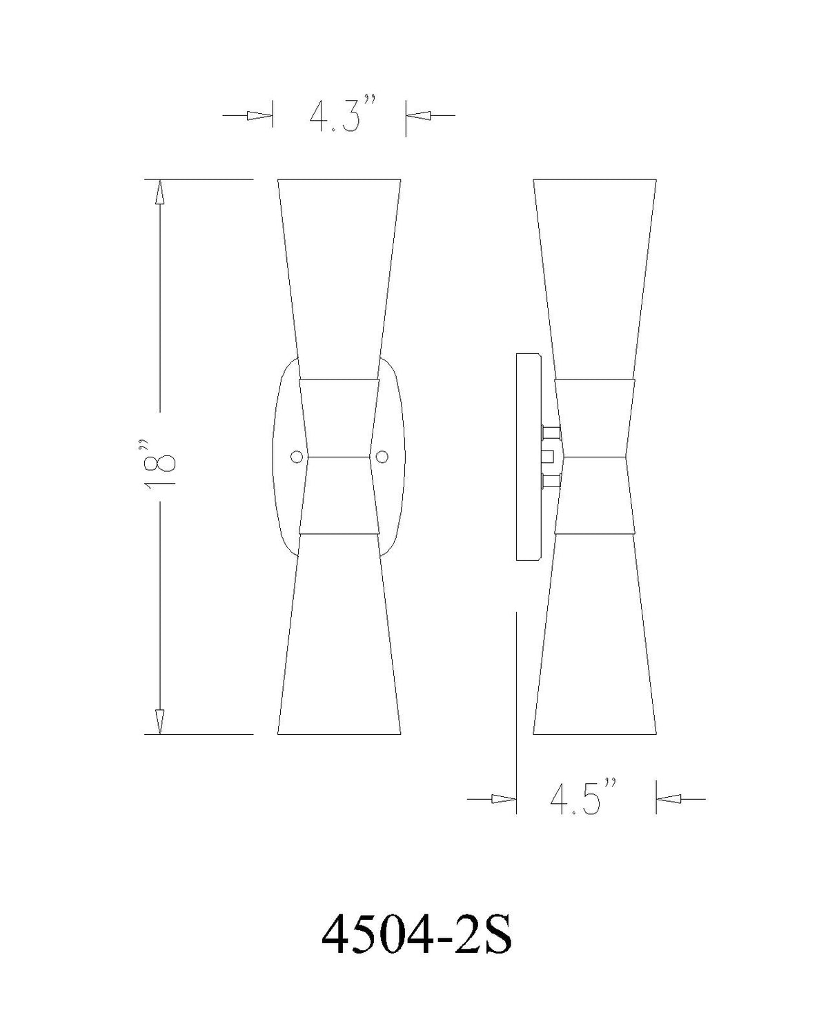 Emrys 2 Light Wall Sconce