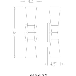 Emrys 2 Light Wall Sconce