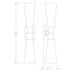 Emrys 2 Light Wall Sconce