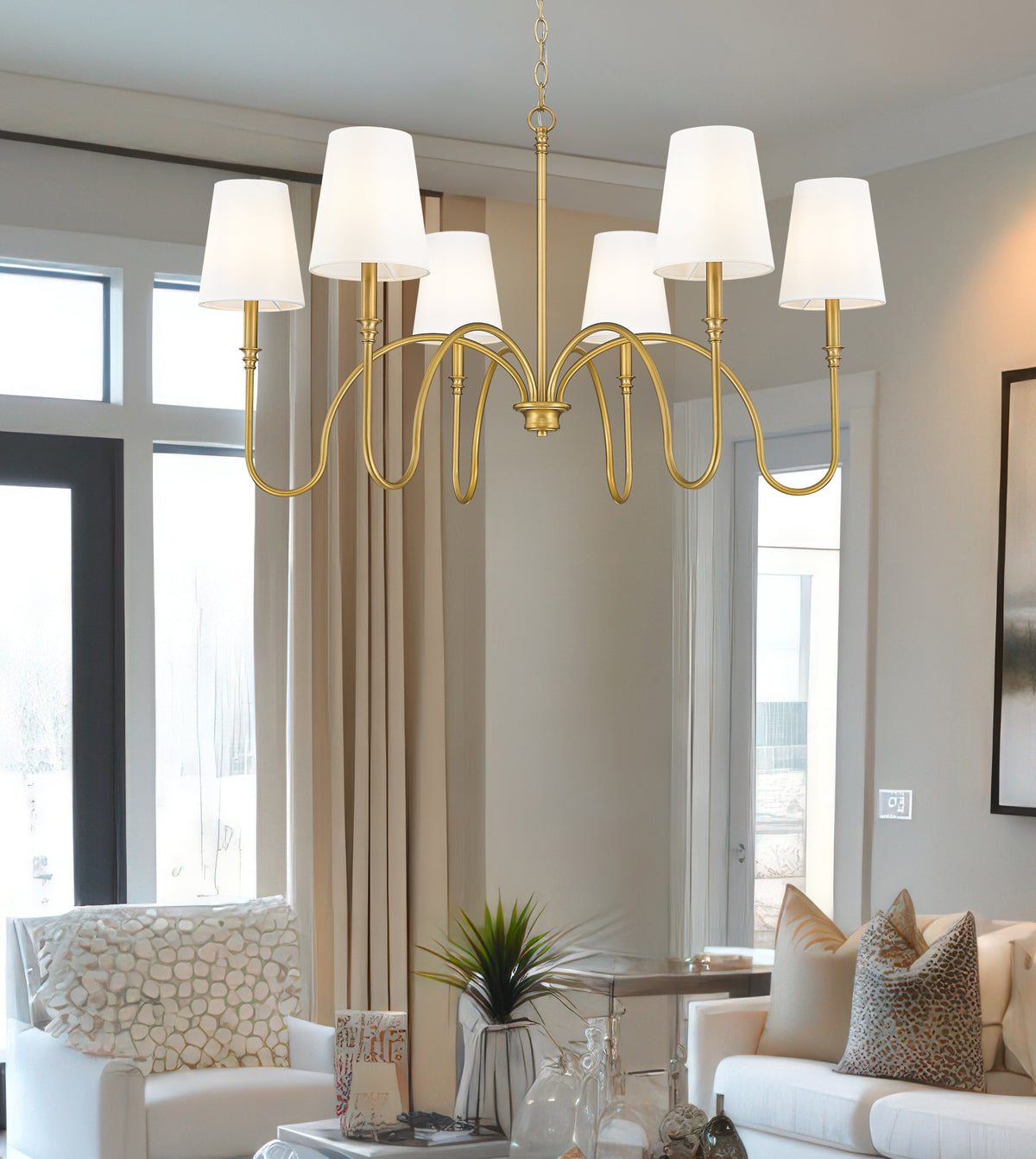 Jisele 6 Light Chandelier