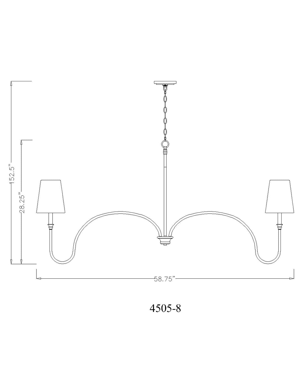 Jisele 8 Light Chandelier