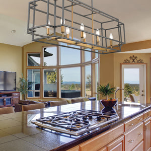 Titania 8 Light Linear Chandelier