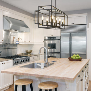 Titania 8 Light Linear Chandelier