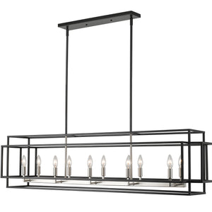 Titania 10 Light Linear Chandelier