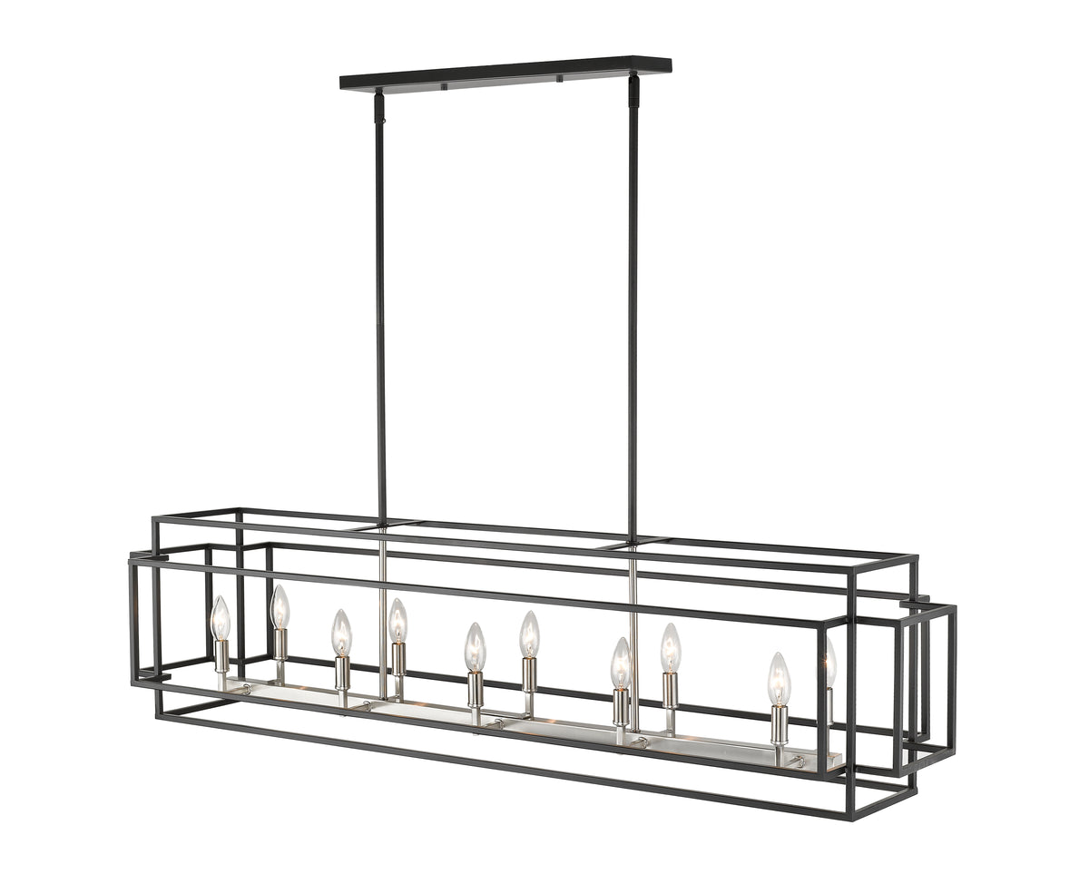 Titania 10 Light Linear Chandelier