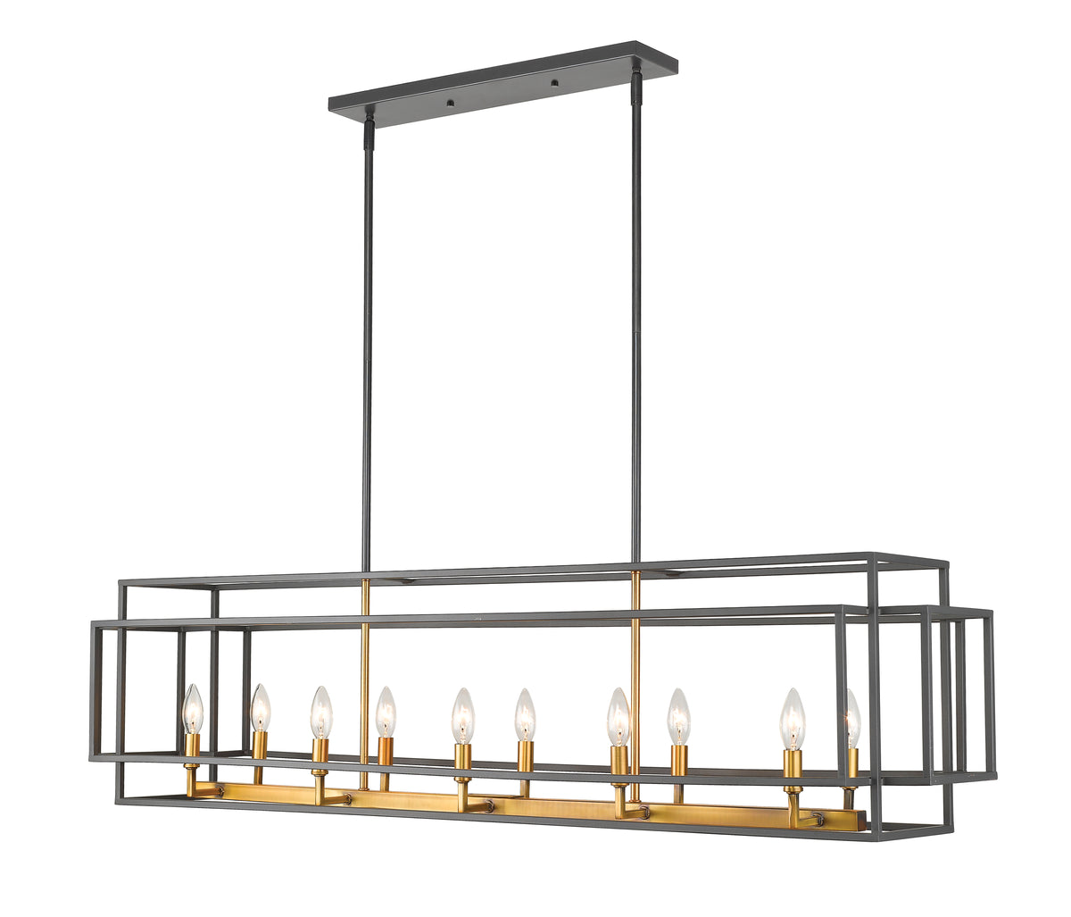 Titania 10 Light Linear Chandelier