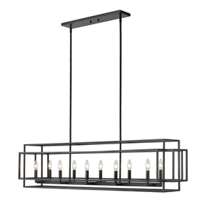 Titania 10 Light Linear Chandelier